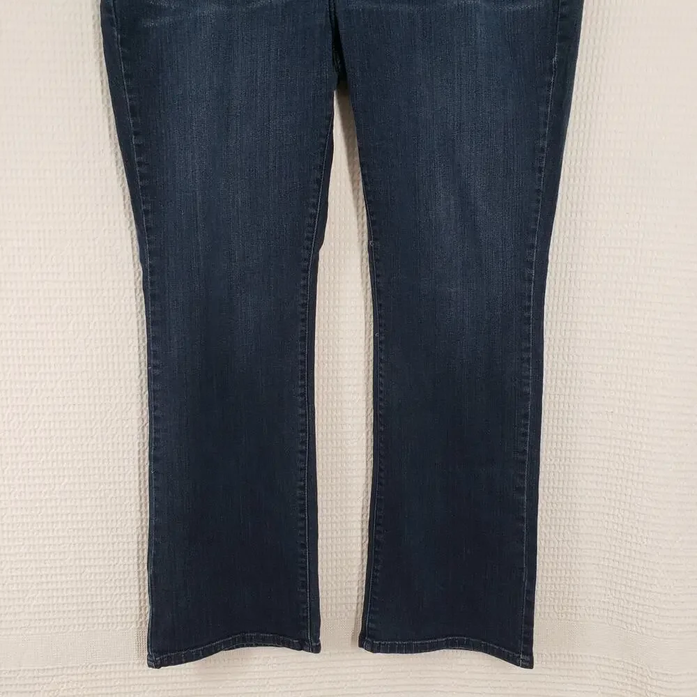 Kenneth Cole Reaction Jeans Mens 38x32 Blue Dark Wash Denim Boot Cut Casual